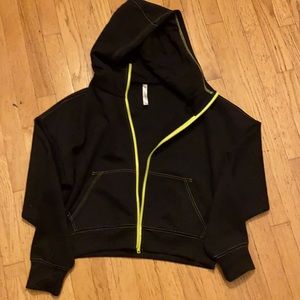 Like New Fabletics Black Zip Hoodie